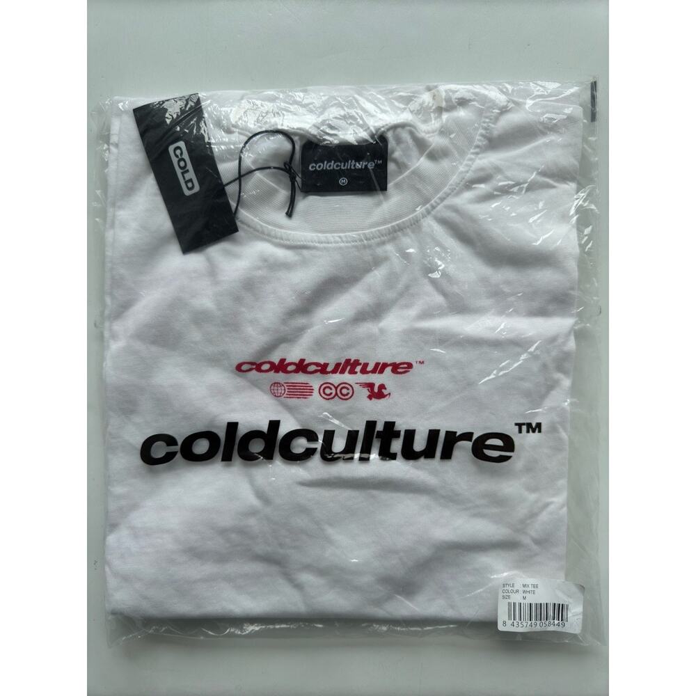 Cold Culture Unisex oversized Mix T shirt White Medium